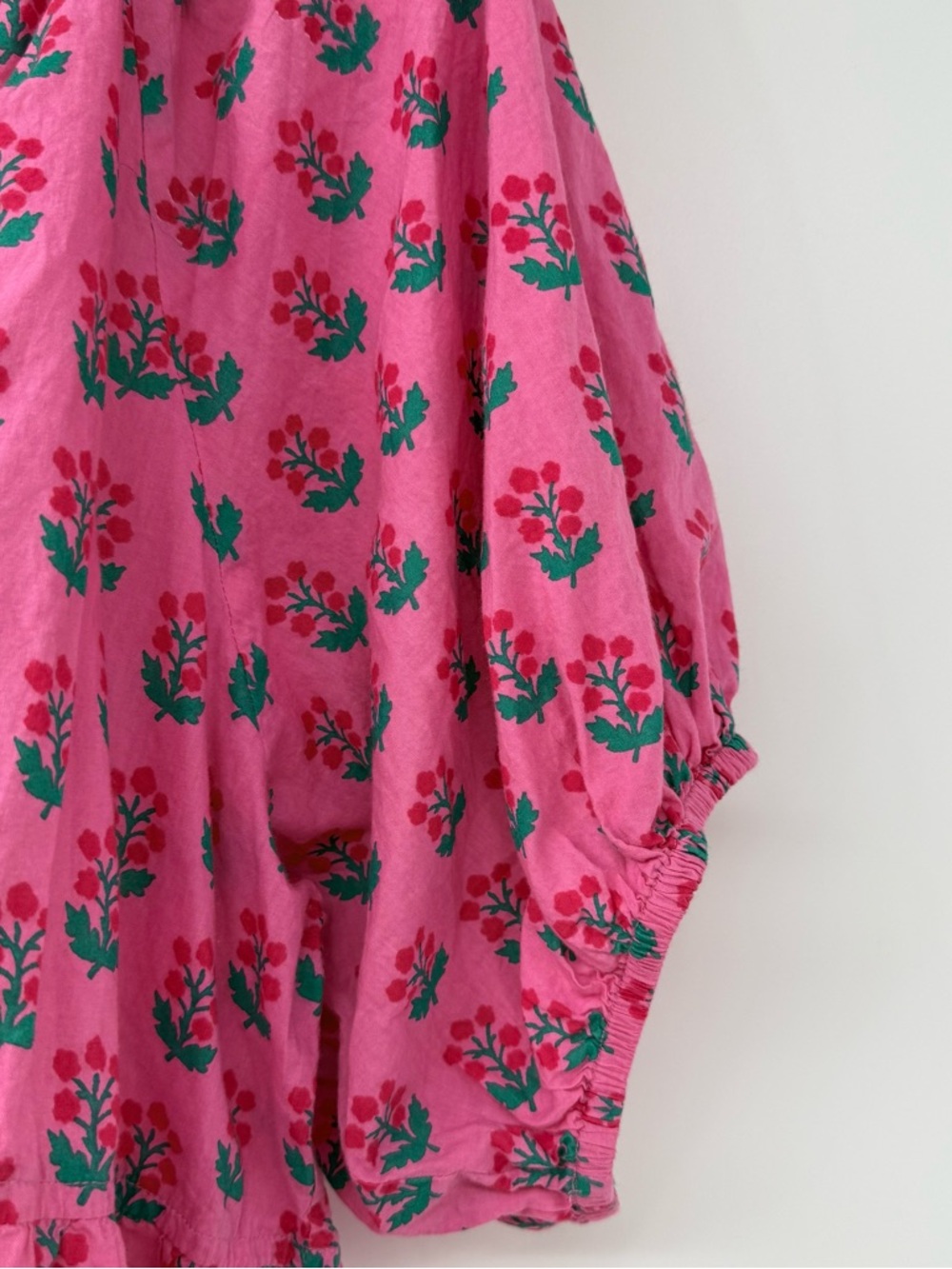 Printfresh Pink Floral Peasant Blouse - Picture 6 of 16